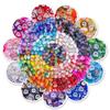 6/12/25 шт., смоляной материал, случайный стиль, большое отверстие, бусина, разноцветная, смешанная, для рукоделия, декоративная бусина, ожерелье, браслет, браслет на лодыжку, ювелирные изделия, аксессуары