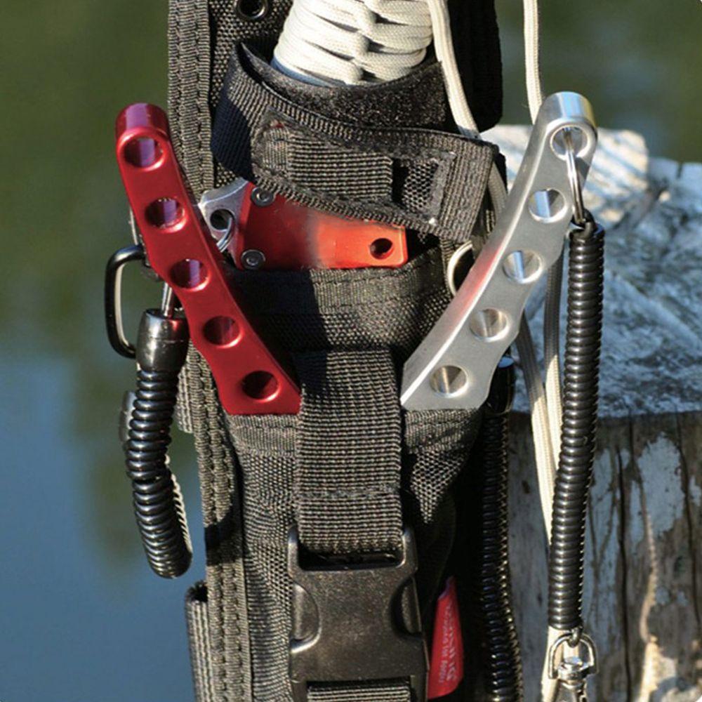 Camping Portable Fishing Lanyards Spring Elastic Rope Camping Carabiner Anti-lost Phone Keychain