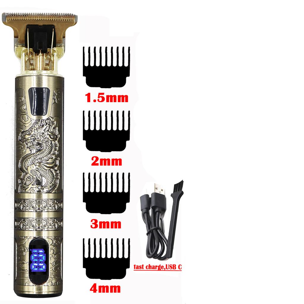 Vintage T9 USB Electric Hair Cutting Machine Rechargeable Hair Clipper Beard Trimmer For Men Barber Professional