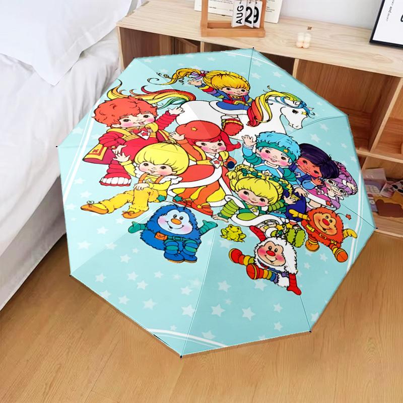 Rainbow Adventure Umbrella Folding umbrella, automatic umbrella 8-Frame for Travel, camping Use Gift for Halloween Christmas