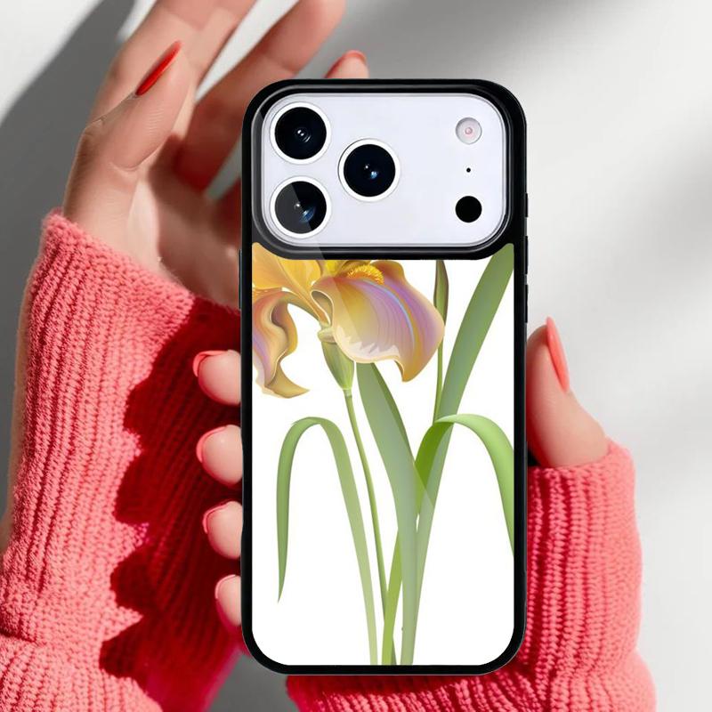 Чехол для телефона 'Голубой ирис' для iPhone 17 16 15 14 13 Pro Max Задняя крышка для 12 11 Pro Coque