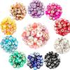 30/50/100 смоляных бусин европейского стиля с крупным отверстием, разделительные бусины для изготовления ювелирных изделий, различные россыпные и цветные европейские крупные бусины
