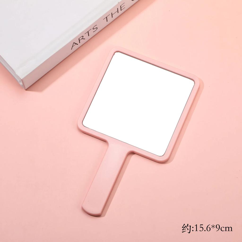 Наращивание ресниц ручное зеркало индивидуальный логотип в форме сердца квадратный спа салон персонализированные компактные зеркала для макияжа с ручкой