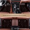 Genuine Leather Car Floor Mats - Universal Fit for Various Models, Available for Dropshipping.
