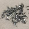 10/20/50/100pcsStainless Steel Swivels Interlock Snap Fishing Lure Connector Accessories
