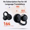 AI Translation Earbuds 164 Languages Accents 3-in-1 Translator Earbuds with HD Sound Audifonos Traductores Inglés Español Translation Headphones