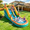 Hot Sale Inflatable Water Slide Dry Wet Blow Up Backyard Party Lawn Play Inflatable Slide with Large Splash Pool and Blower