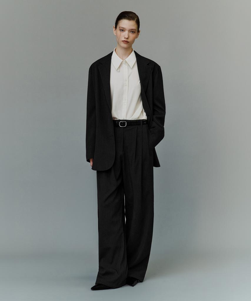 SIYAZU Si Gentle Tailored Blazer Setup_Black