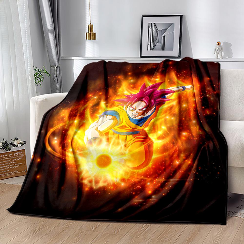 Dragon Ball Super Saiyan Blankets are suitable for living rooms,making them an ideal choice for outdoor travel and gifts.