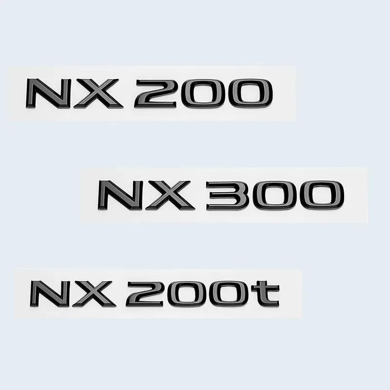 Car Trunk ABS Chrome Gloss Black Letters Logos Badge Emblem Decals Styling Sticker For Lexus NX NX200 NX300 NX200t Accessories VH6