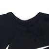 Nike Винтажный американский пуловер с круглым вырезом и логотипом с буквенным принтом, футболка с короткими рукавами, мужские топы, черный DX6309-010