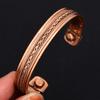 Браслет из витой проволоки из чистой меди, медный регулируемый браслет, медные ювелирные изделия ручной работы, подарок для мужчин и женщин