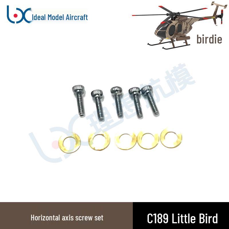 RCERA Remote Control C189 Little Bird MD500 Helicopter Spare Parts Collection Model Aircraft