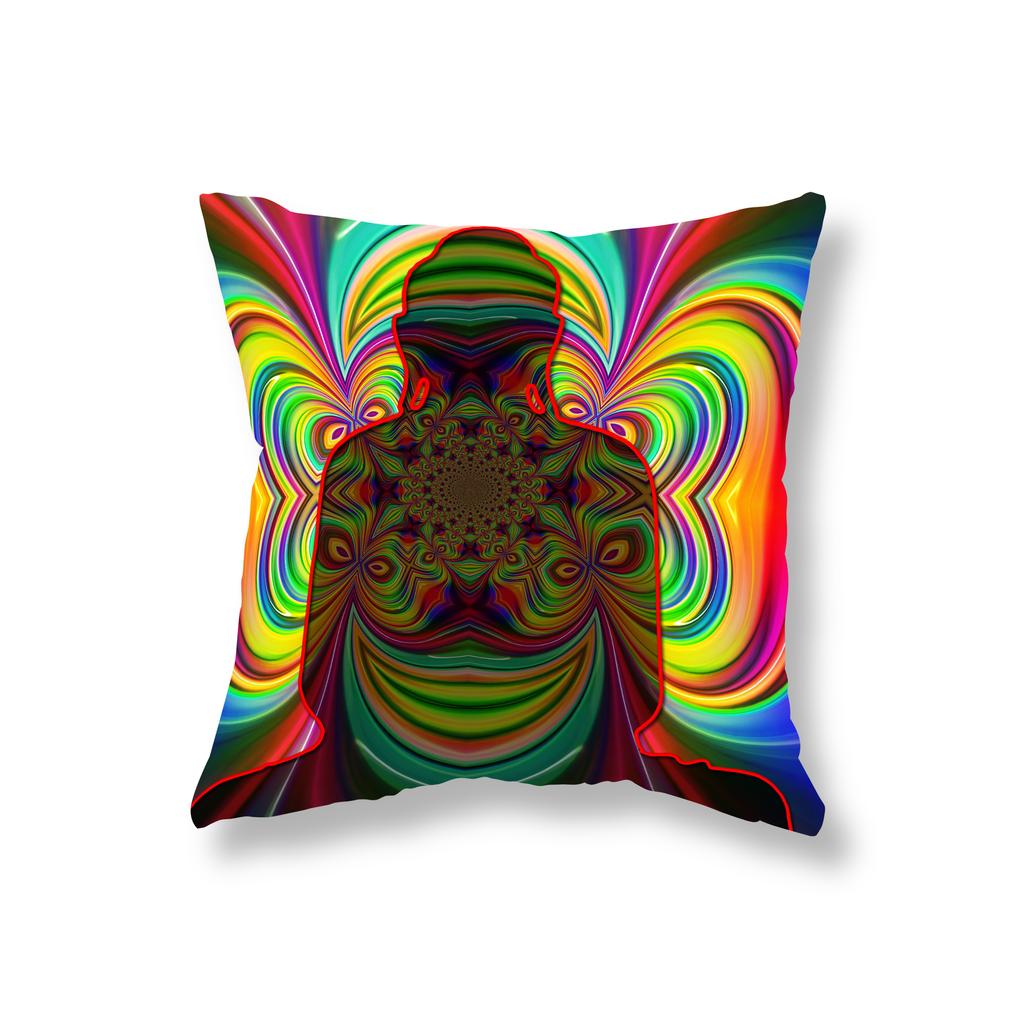 Наволочка с изображением Будды для медитации, украшение для дивана, прикроватная тумбочка для офисного игрового стула, чехол для подушки, домашний декор, наволочка 45x45 см