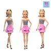 Кукла/домик Барби Барби 65 Fashionista Border Top Dress Up от 3 лет и старше, розовая HRH11