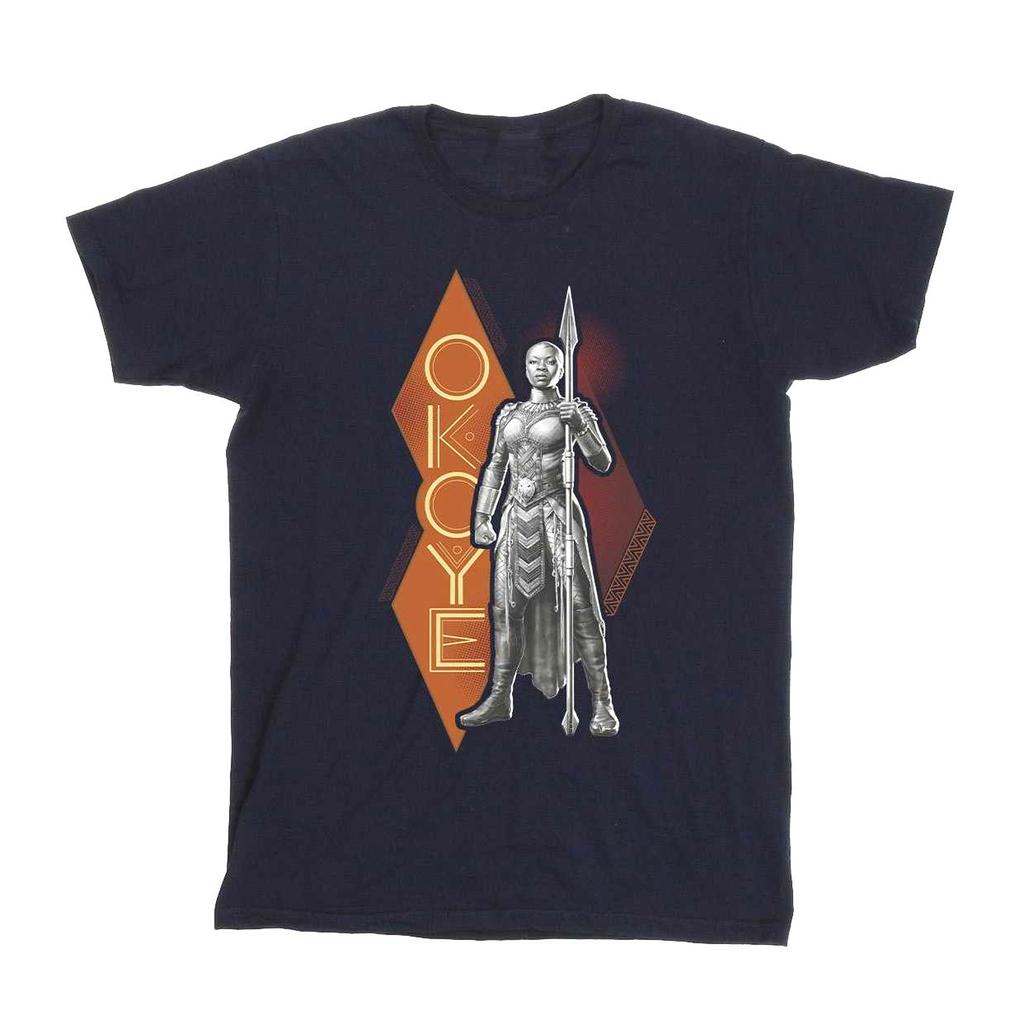 Marvel Mens Wakanda Forever Okoye Stance T-Shirt