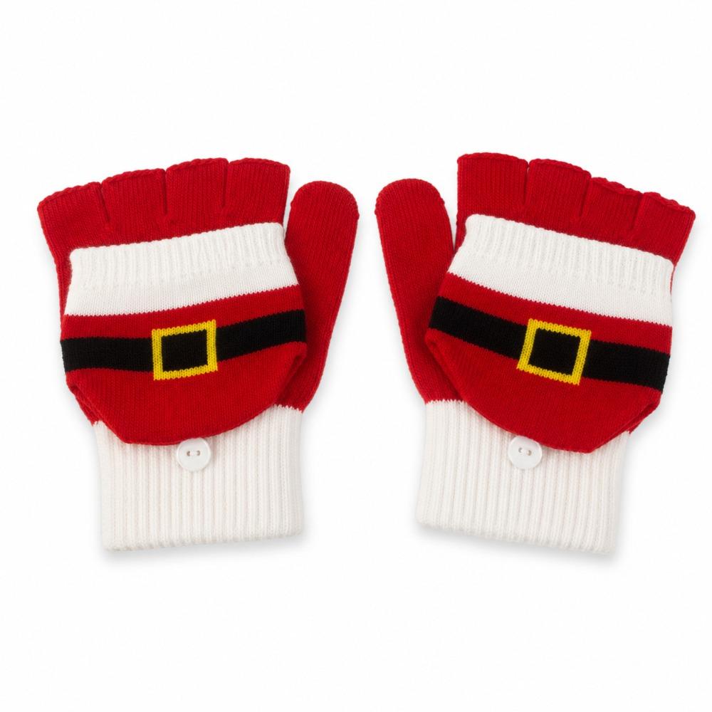 Stretchy Christmas Knit Glove Soft Knit Thermal Knit Glove New Half Finger Glove Cycling
