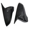 For Hyundai Veloster 2018-2025 Side Mirror Cover Cap Carbon Fiber Look ABS Car Exterior Accessories Left Right