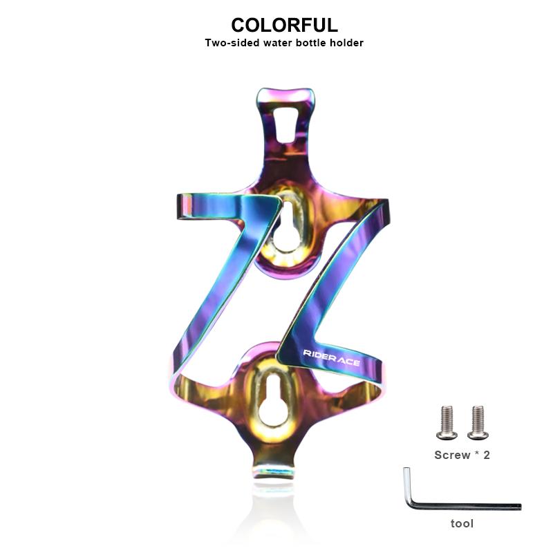 Велосипедные флягодержатели Велосипедный Алюминиевый сплав Легкий Держатель для фляги с водой для питья Велоспорт Красочный Держатель для чайника Кронштейн Детали для езды