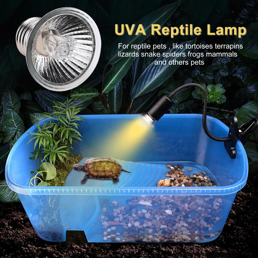 Silver UVA UVB Bulb Acrylic Reptile Heat Bulb Durable Heat Lamp Bulb Diurnal Reptile Habitat