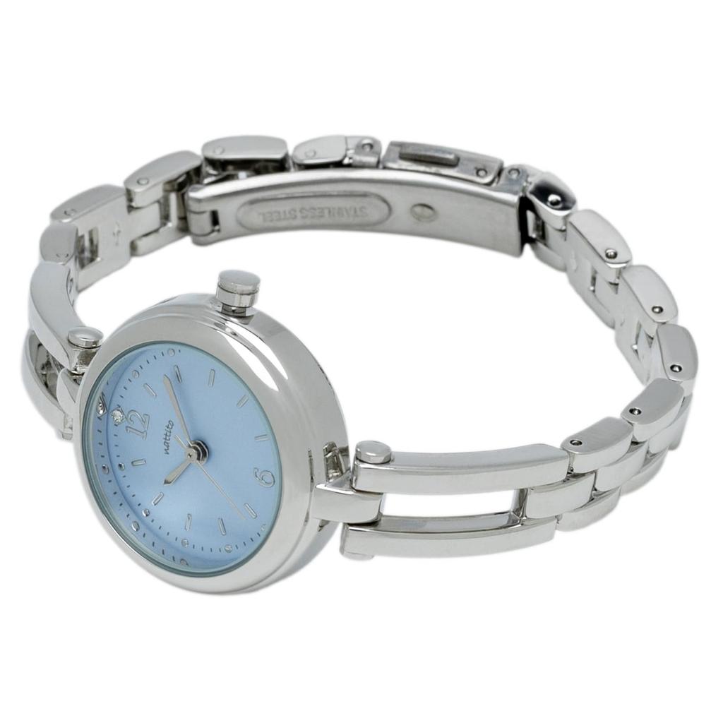 Fieldwork Analog 5 ATM Water Metal WP Miju Women's Watch, Resistant, Band, Silver/Blue, ST288-2