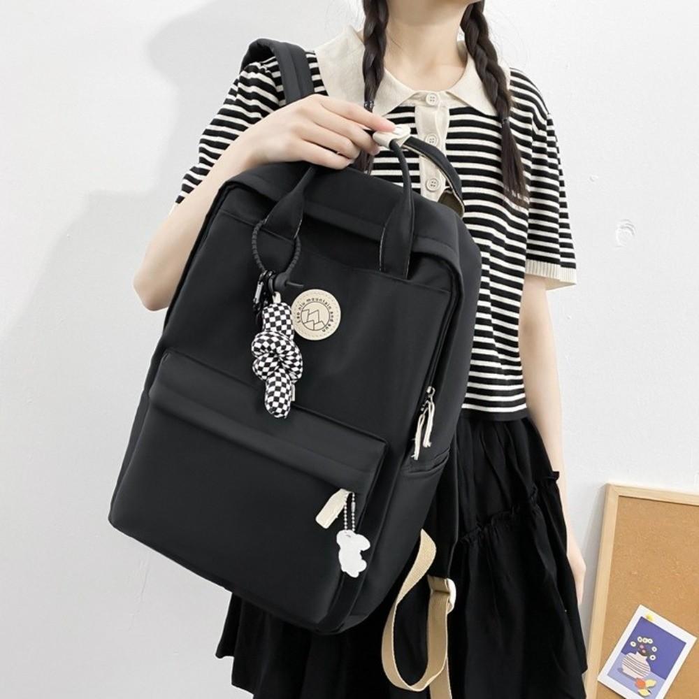 Nylon School Bag Large Capacity Laptop Book Bag Fashion Women Backpack Business Travel