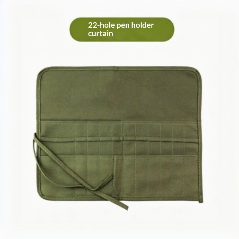 Сумка-свертка для кистей для рисования на 16/22 отделения, холщовая сумка для хранения, сумка для хранения кистей для акварели, каллиграфии, пенал