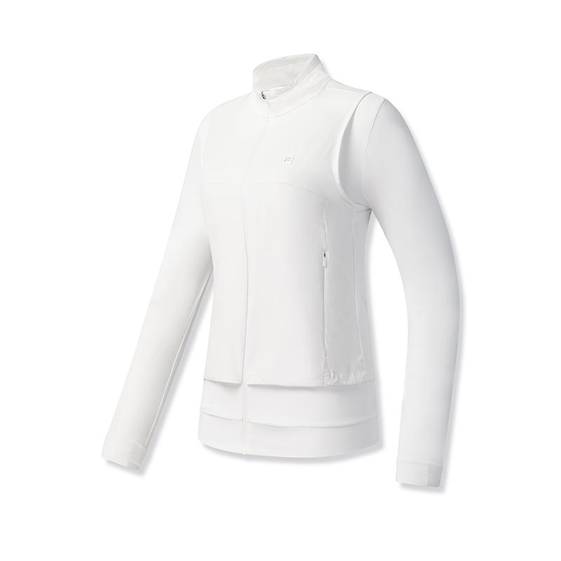 Новая куртка серии FILA Golf Женская Нефритово-белая A11W545502FWT