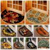 Flower Floral Welcome Rugs Boho Door Mat New Half Round Doormat Indoor Outdoor