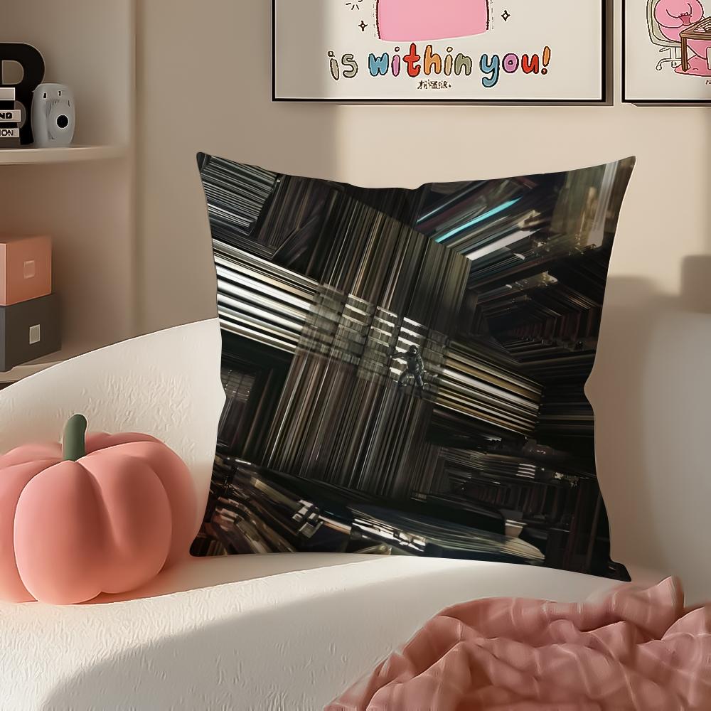 Classic Epic SciFi American Movie IInterstellar Cushion Cover Pillowcase Short Plush Invisible zipper Room Sofa Cushion Cover