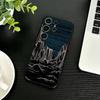 Чехол для телефона 'Темное Космическое Астрологическое Горы' для Samsung S26, S25, S24, S23, S22, S21, S20, Plus, Fe, Lite, Другие Черный Чехол