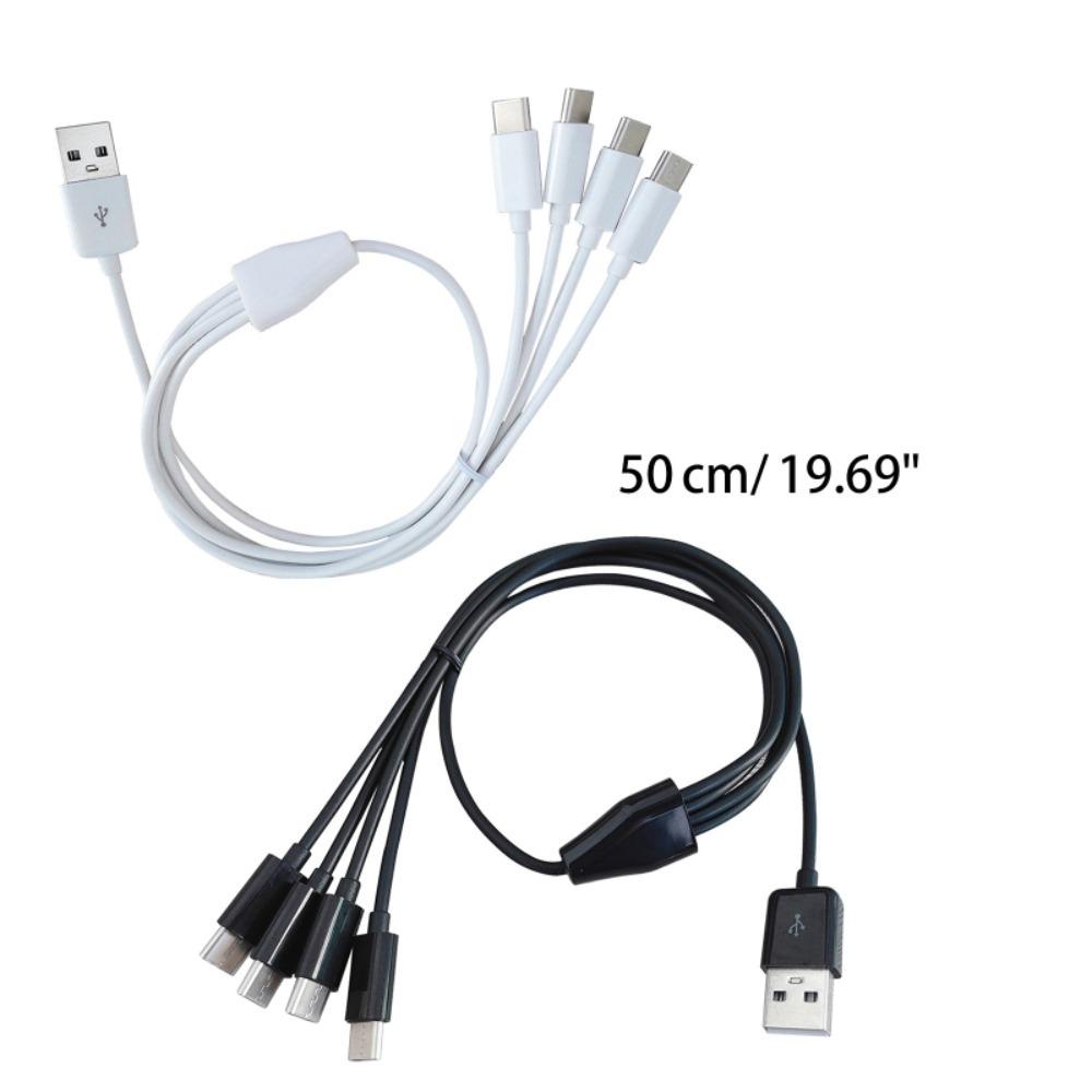 One Drag Four USB To 4 Port Type C Cable Charger Cable Type C To 4 Type C Wire Power Supply Cord