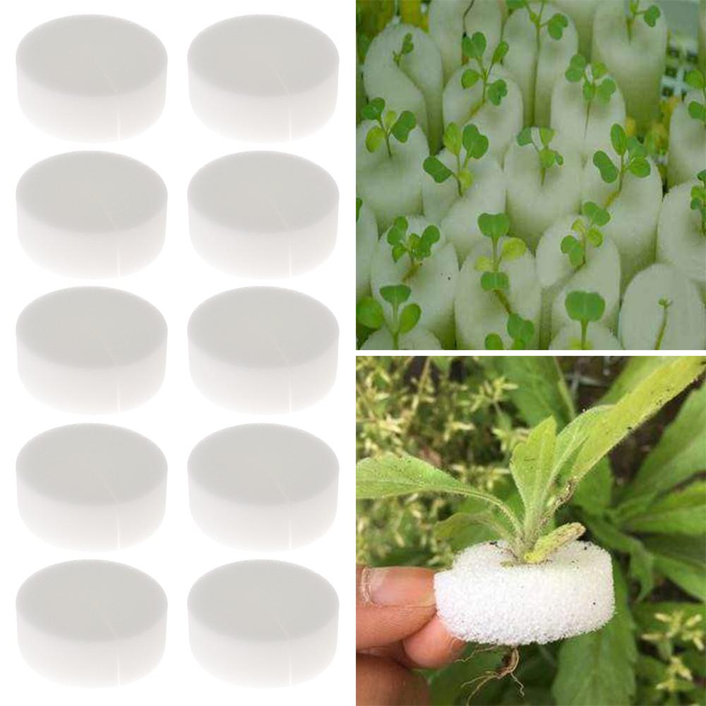 10/50pcs Hot sell Aquarium Planting Nursery Sponge  Flower Pots Soilless Hydroponic  Seed Trays