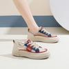 Fashion 2025 Shoes Female Mixed Colors Mesh Women's Vulcanize Shoes Outdoor Breathable Women Sneakers Lace Up Low Heel Casual Shoes