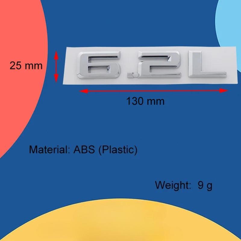 3D Премиум 6.2 Л Буквы для Американского внедорожника, внедорожного автомобиля, капот двигателя, крыло, багажник, задняя наклейка, эмблема, значок, стикер