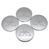 4PCS Car Wheel Covers Rims Center Hubcap Emblem For Mitsubishi Ralliart Lancer Cordia Pajero Outlander L200 EVO Colt Galant