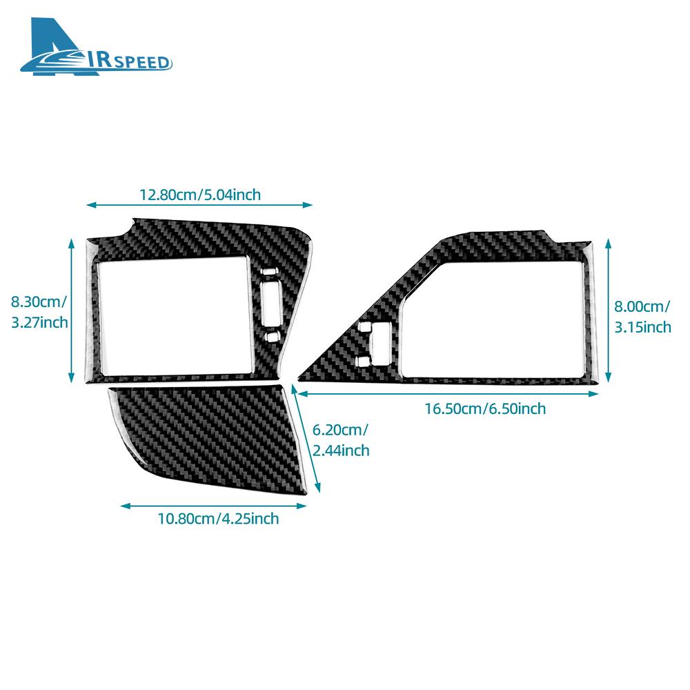 Real Soft Carbon Fiber Sticker For Lexus GS GS250 GS350 GS450h L10 2012-2015 2016 2017 2018 2019 LHD RHD Car Side Air Outlet