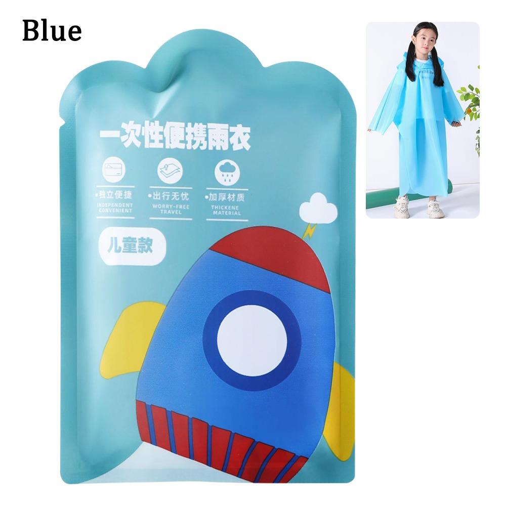Упаковка-карточка Детский дождевик Вакуумная компрессия Цельный дождевик Многоразовый пончо Дети