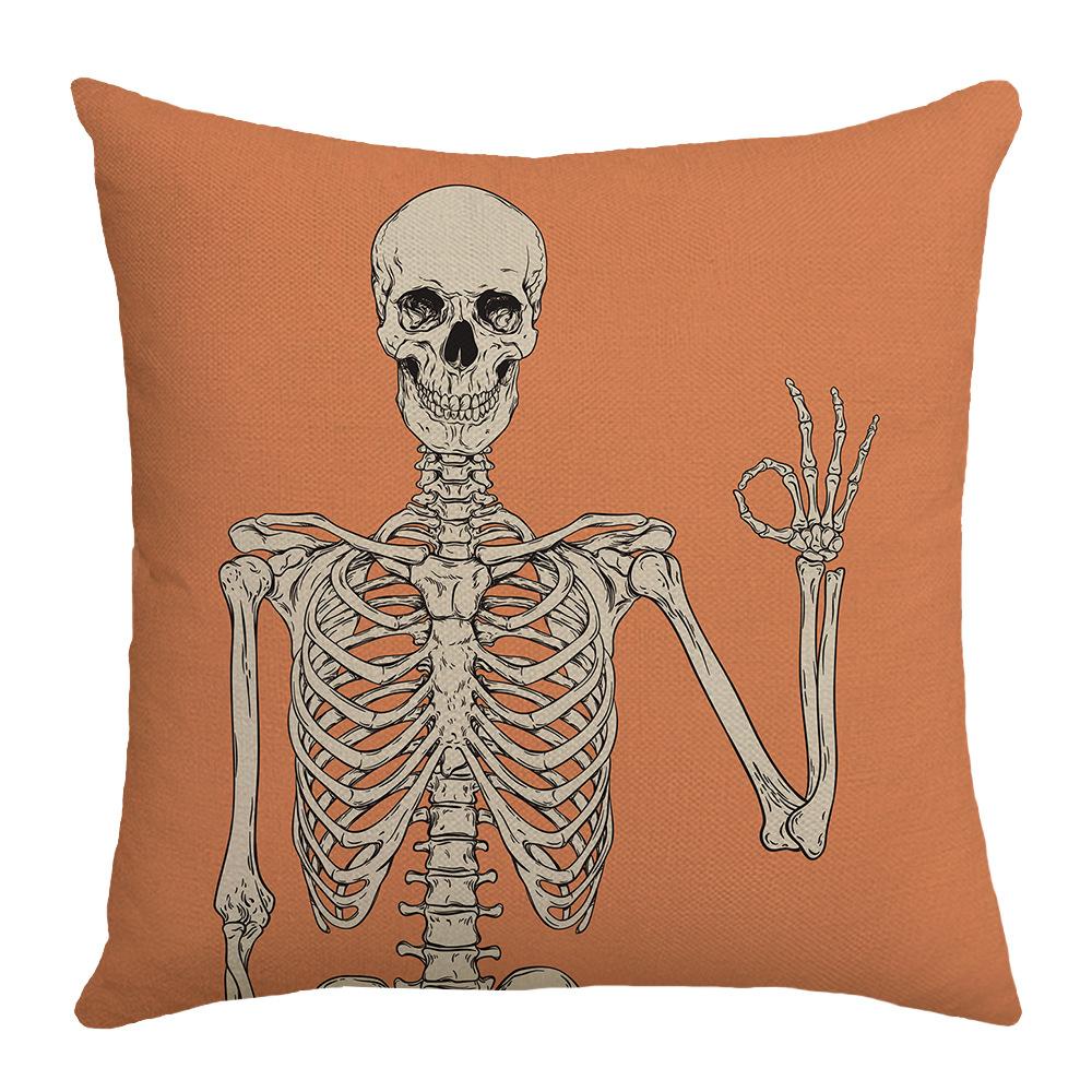Halloween Undead Decorative Pillow Skull Pillow Cover Living Room Decorative Sofa Bedroom Pillow Bedside Pillow Cover