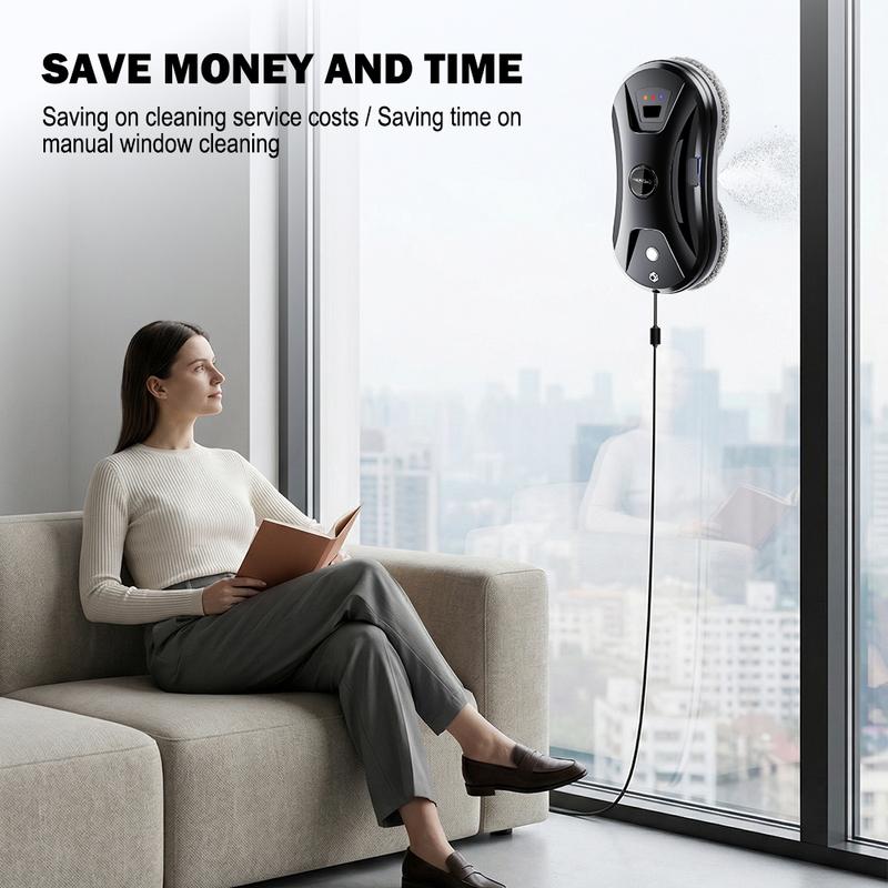 ChOVERY Vacuum Cleaner Window Electric Glass Window Cleaning Robot APP Control Robot Window Cleaner Automatic Water Spray