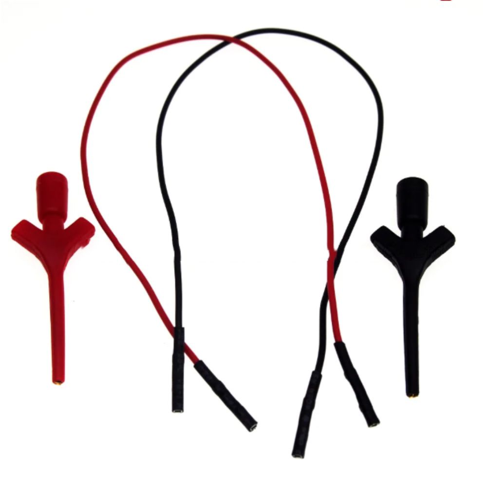 Mini Size IC Hook Test Clip Gold Plating Test Cable Lead Wire Kit Test Clip Electronics Testing