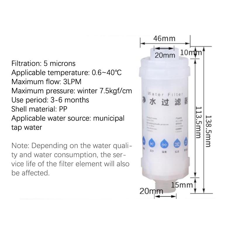 Предварительный фильтр Водяной фильтр PP Хлопковый фильтр Очиститель Удаление Тяжелых Металлов Очиститель Фильтр для Душа Стиральной Машины Домашнее Здоровье