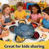 Rotating Design Rotating Snack Tray with Lid Spinning Compartment Platter  for Snacks