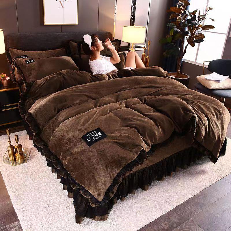 Размер King/Queen Size/полноразмерный пододеяльник, комплект наволочек из плотного хлопка, простое постельное белье для спальни, высокое качество
