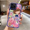 Lovely Graffiti Square Frame Phone Case for iPhone 13 Pro 12 Mini 11 6 6s 7 8 Plus Samusng Vivo Soft TPU Shockproof Cellphone Back Cover Cases