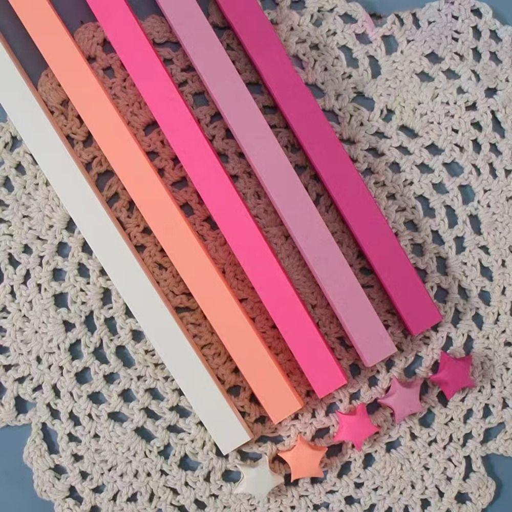 Мультяшная звезда бумага для оригами односторонняя звезда удачи оригами DIY скрапбукинг украшение для дома