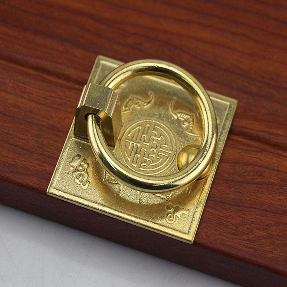 Ручка-тяга Bat квадратное кольцо антикварная ручка для ящика ретро дверное кольцо ручка для шкафа