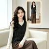 Autumn and winter new down cotton vest women's short down warm inner V-neck large size vest fashion vest