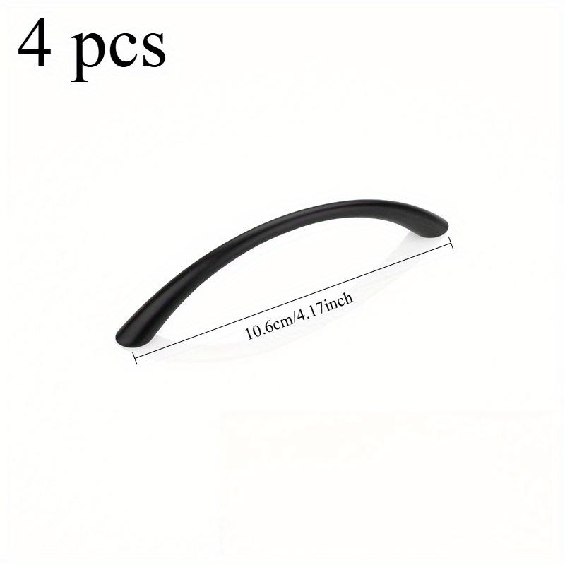4 шт./компл. Изогнутые ручки Ручки-скобы для шкафа, Ручки для ящиков, Цинковый сплав, Ручка для дверцы шкафа, Мебельная фурнитура, Домашняя фурнитура