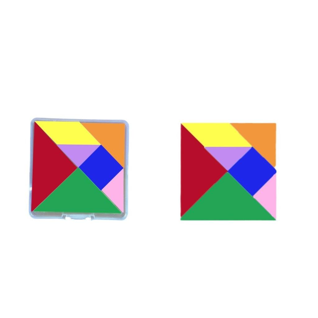 Educational Wooden Tangram Puzzle For Children With Colorful Blocks And Learning Fun